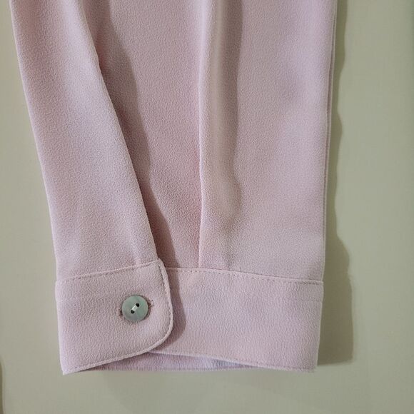 J. Jill Rosewater Pink Button-Down Long Sleeve Blouse - Picture 9 of 14